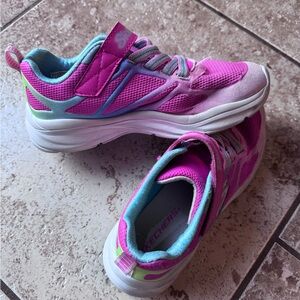 Skechers Kids' Vibrant Pink and Aqua Sneakers